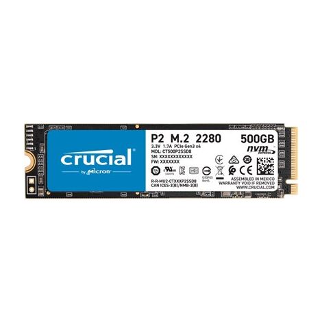 כונן SSD   פנימי Crucial CT500P2SSD8 500GB למכירה 