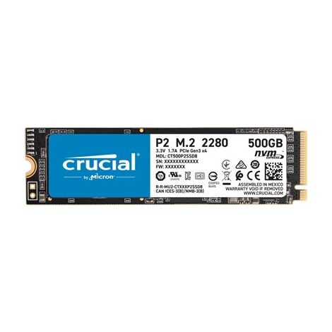 כונן SSD   פנימי Crucial CT500P2SSD8 500GB למכירה , 2 image