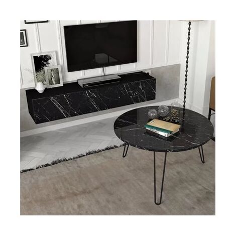 סט סלוני סט מזנון צף עם שולחן עגול דקוטה Geva Design למכירה , 3 image