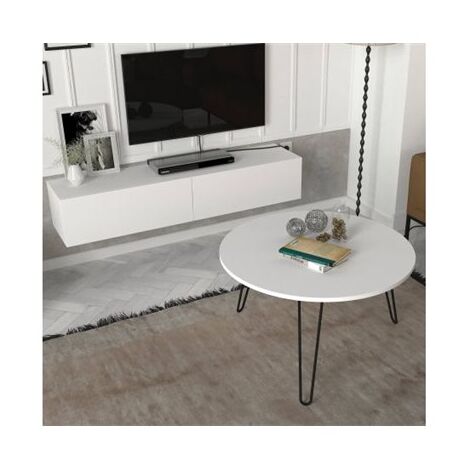 סט סלוני סט מזנון צף עם שולחן עגול אריזונה Geva Design למכירה 