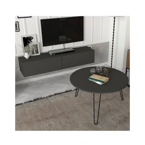 סט סלוני סט מזנון צף עם שולחן עגול פלורידה Geva Design למכירה , 2 image
