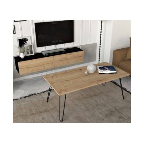 סט סלוני סט מזנון צף עם שולחן מלבני אינדיאנה Geva Design למכירה , 2 image