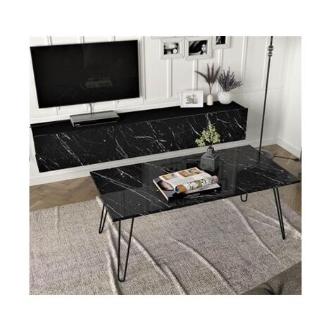 סט סלוני סט מזנון צף עם שולחן מלבני אילנה Geva Design למכירה , 2 image