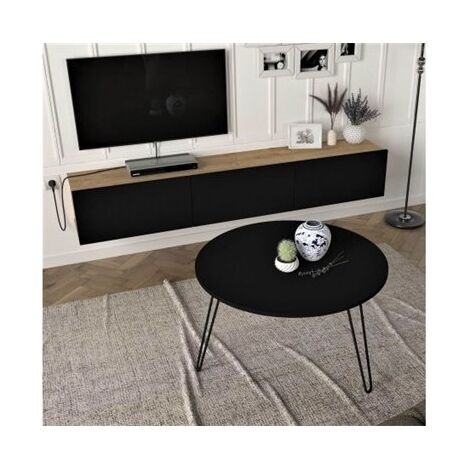סט סלוני סט מזנון צף 1.8 עם שולחן עגול דורה Geva Design למכירה , 2 image