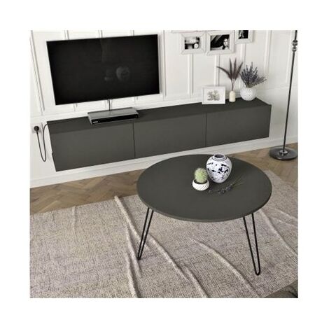 סט סלוני סט מזנון צף עם שולחן עגול נויה Geva Design למכירה , 2 image