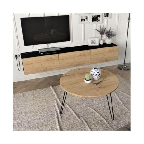 סט סלוני סט מזנון צף עם שולחן עגול מינסוטה Geva Design למכירה 