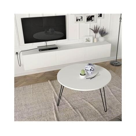סט סלוני סט מזנון צף עם שולחן עגול אלסקה Geva Design למכירה 