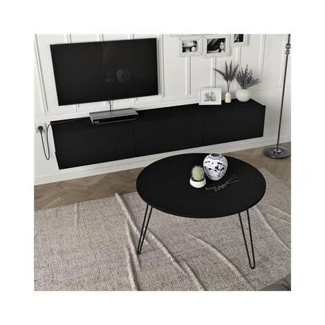 סט סלוני סט מזנון צף עם שולחן עגול קליפורניה Geva Design למכירה , 2 image