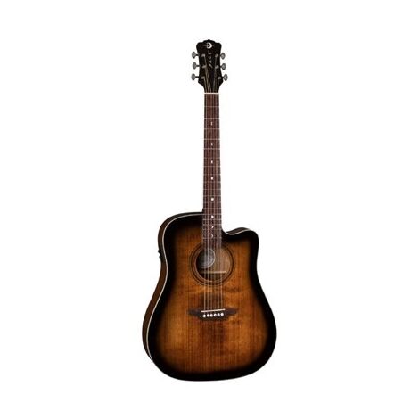 גיטרה אקוסטית מוגברת LUNA GUITARS Art Vintage Dread Solid Top CAW A/E Dist למכירה 