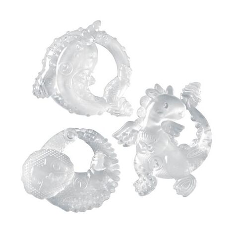 Crystal Clear 3 Piece Stage Teether Set Infantino למכירה 