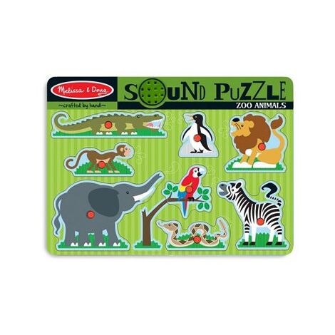 727 פאזל עץ מנגן גן חיות Melissa & Doug למכירה 