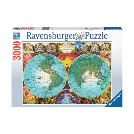 פאזל Antique Map 3000 17074 חלקים Ravensburger למכירה , 2 image