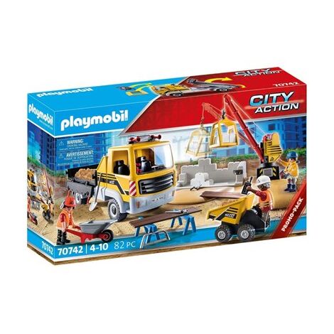 פליימוביל 70742 Construction Site with Flatbed Truck למכירה 
