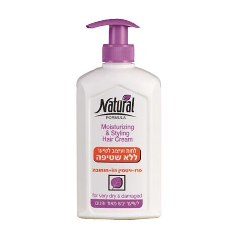 Natural Formula קרם לחות ועיצוב לשיער יבש ופגום 400 מ"ל למכירה , 2 image