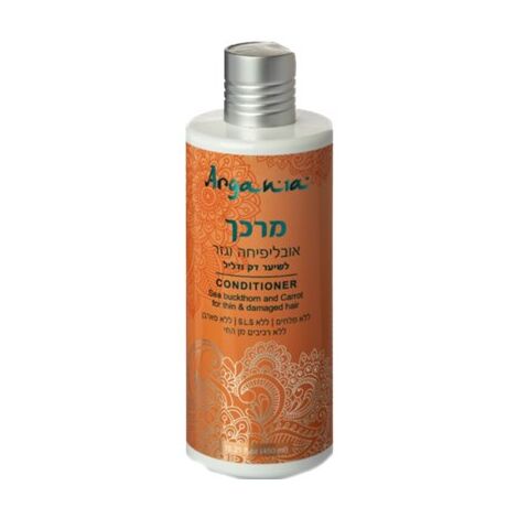 Argania מרכך אובליפיחה וגזר לשיער דק ודליל  450 מ"ל למכירה , 2 image