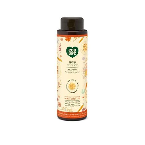 EcoLove שמפו אורגני לשיער רגיל  עד יבש 500 מ"ל למכירה , 3 image