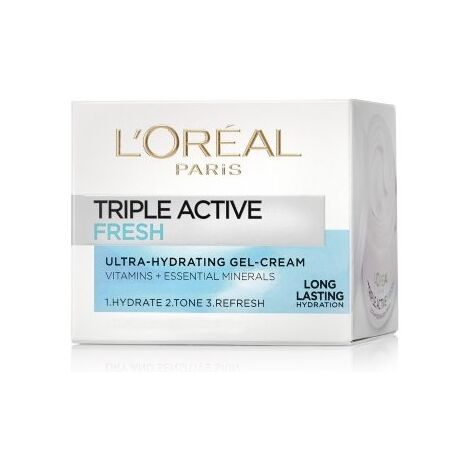 Triple Active קרם לחות לפנים במרקם ג'ל לעור רגיל עד מעורב 50 מ"ל Loreal למכירה , 2 image