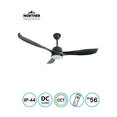 מאוורר תקרה Atlanta 56" CCT Premium DC NTP-ATLIP44-LED עם שלט Norther למכירה , 5 image