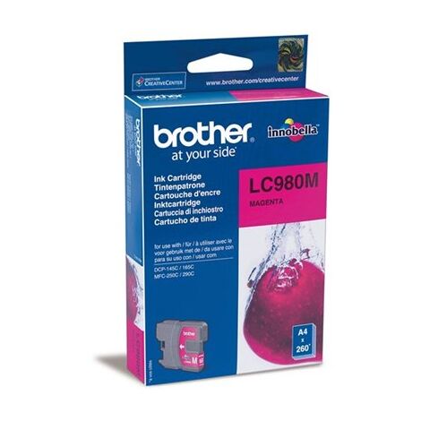 ראש דיו מג'נטה / אדום  Brother LC980M למכירה , 2 image