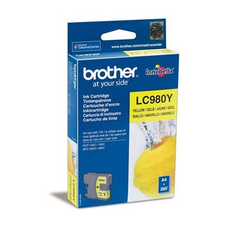 ראש דיו  צהוב Brother LC980Y למכירה , 2 image