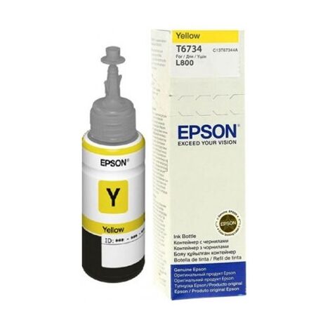 בקבוקון מילוי  צהוב Epson T673 T6734 C13T67344A אפסון למכירה 