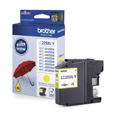ראש דיו  צהוב Brother LC225XLY למכירה 