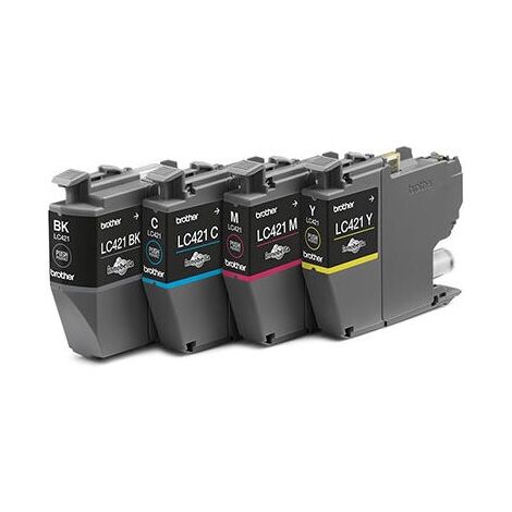 מארז ראשי דיו LC421 סט 4 ראשי דיו Brother למכירה , 2 image