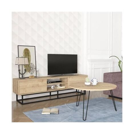 מזנון סט מזנון טלוויזיה ושולחן דגם דייזי Geva Design למכירה , 3 image