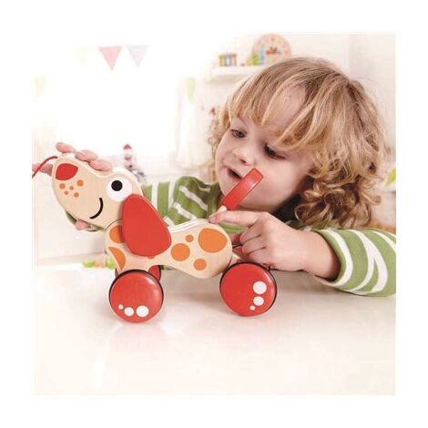 E0347 PEPE PULL ALONG מעודד הליכה כלב Hape למכירה , 2 image