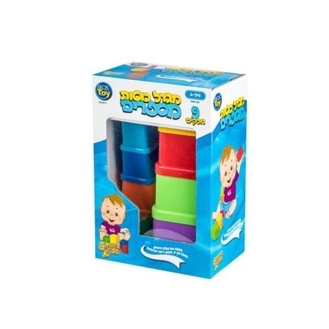 מגדל כוסות מספרים 9 חלקים Ba Li Toy למכירה 