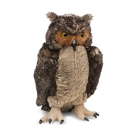 Melissa & Doug 8264 Lifelike Plush Owl למכירה 