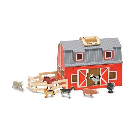 Melissa & Doug 3700 Wooden Fold & Go Barn למכירה 