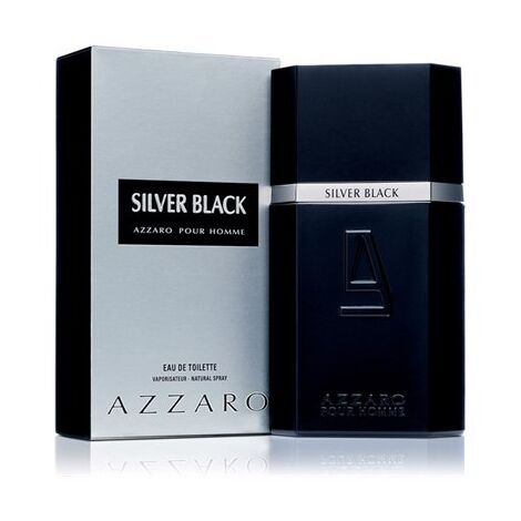 בושם לגבר Silver Black 100mlE.D.T סילבר  בלאק  אזארו Azzaro למכירה , 3 image