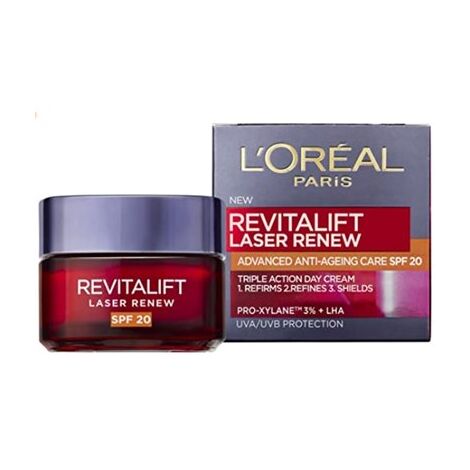 Revitalift Laser Renew Anti-Ageing Cream SPF20 50ml Loreal למכירה 