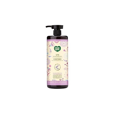EcoLove מרכך טבעי לשיער צבוע ויבש מאוד פירות סגולים 1000 מ"ל למכירה , 2 image