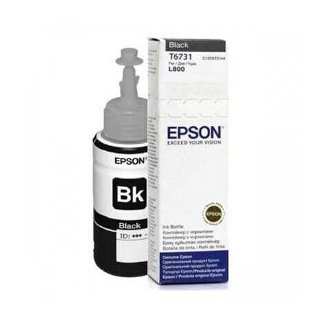 בקבוקון מילוי  שחור Epson T673 T6731 C13T67314A אפסון למכירה , 2 image