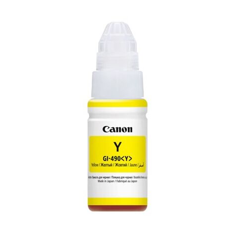 מיכל דיו  צהוב Canon GI490Y קנון למכירה , 2 image
