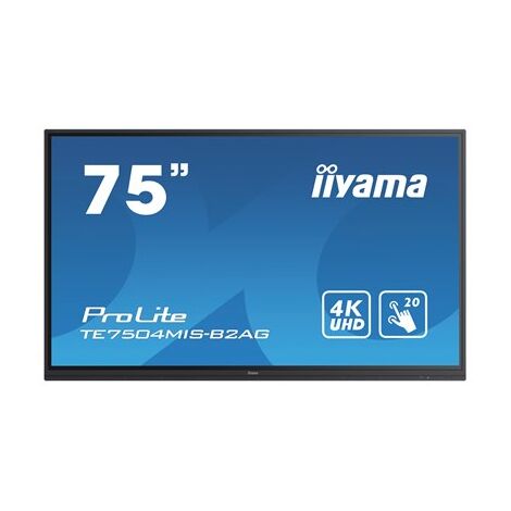 מסך מחשב iiYAMA ProLite  TE7504MIS-B2AG  75 אינטש 4K למכירה , 3 image