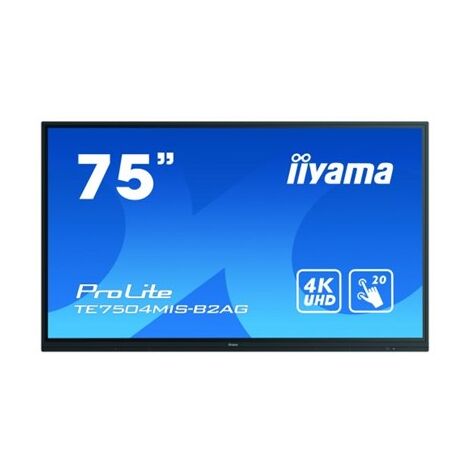 מסך מחשב iiYAMA ProLite  TE7504MIS-B2AG  75 אינטש 4K למכירה , 2 image