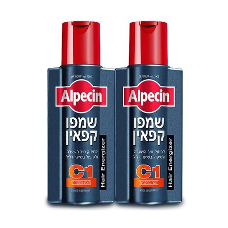 Alpecin שמפו קפאין אלפסין זוג 250 מ"ל למכירה , 2 image