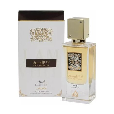 בושם לגבר Lattafa Ana Abiyedh Leather E.D.P 60ml למכירה 