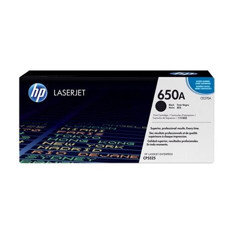 טונר  שחור HP 650A CE270A למכירה 