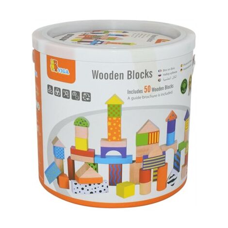 Viga 59695 50 Wooden Blocks למכירה , 3 image