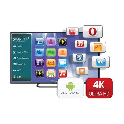 טלוויזיה FujiCom FJ-554K 4K  55 אינטש פוג'יקום למכירה 