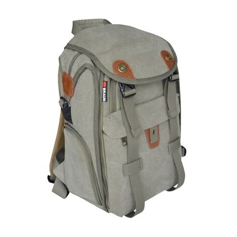 תיק למצלמה Braun Canvas Backpack בראון למכירה , 2 image