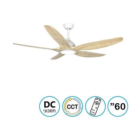 מאוורר תקרה GreenLand 60" CCT DC עם שלט NT-GRN60-DC-LED Norther למכירה , 2 image