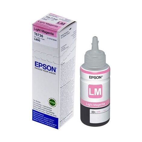 בקבוקון מילוי מג'נטה / אדום  Epson T673 T6736 C13T67364A אפסון למכירה , 2 image