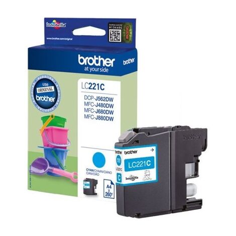 ראש דיו ציאן / כחול  Brother LC221C למכירה , 2 image
