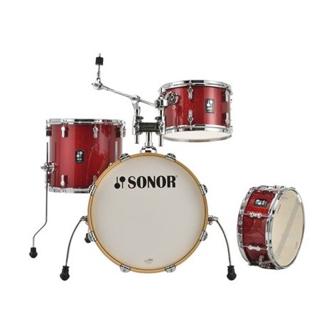 מערכת תופים Sonor AQX Jazz red moon sparkle למכירה 