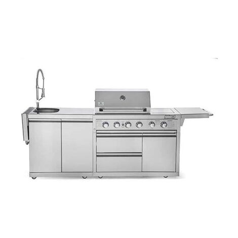 מטבח חוץ  גז Caesar Julius 4 Kitchen + Sink למכירה 